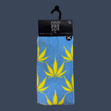 Odd Sox | Leaf | Size 8-12 | Novelty Graphic Crew Socks