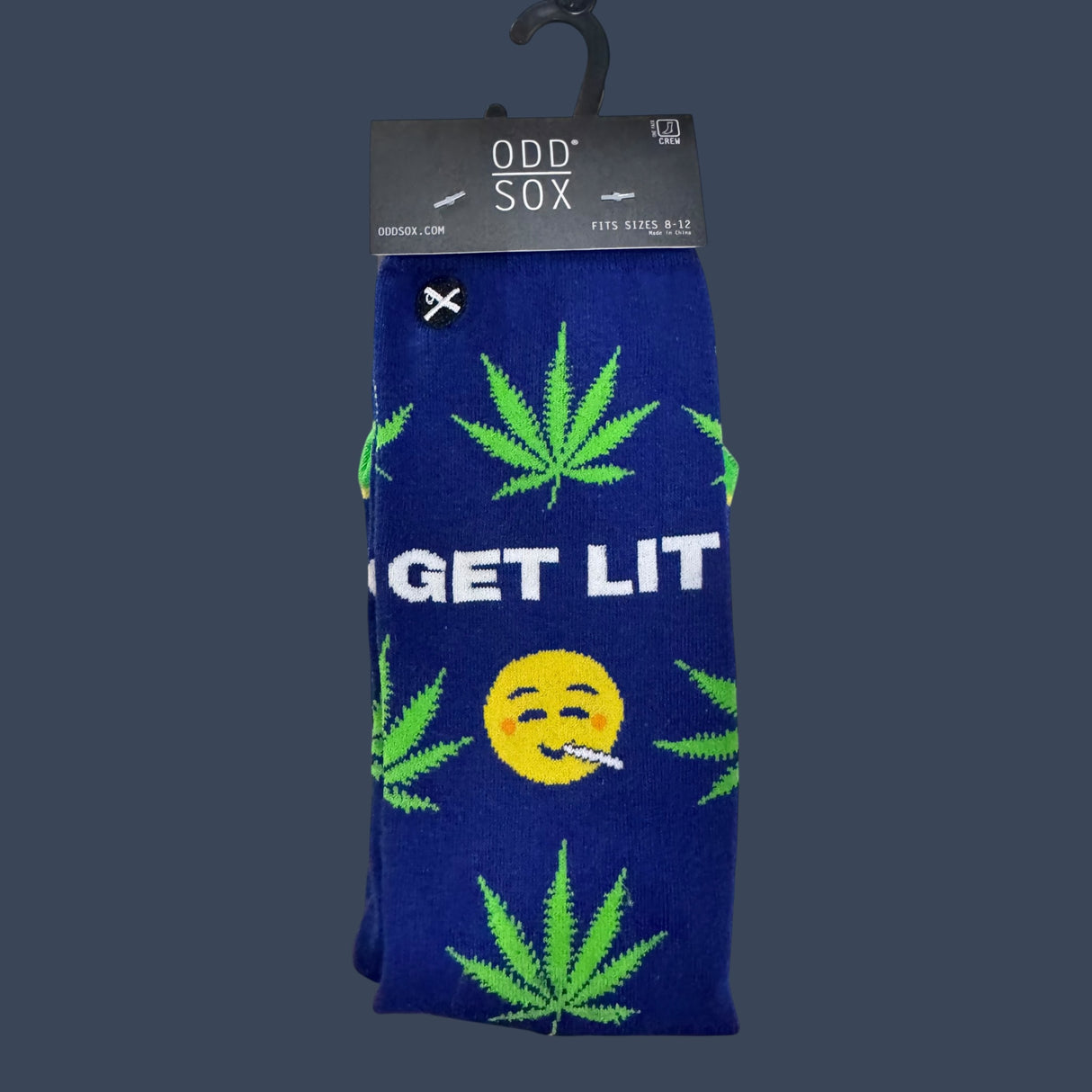 Odd Sox | Get Lit | Size 8-12 | Novelty Graphic Crew Socks