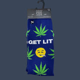 Odd Sox | Get Lit | Size 8-12 | Novelty Graphic Crew Socks