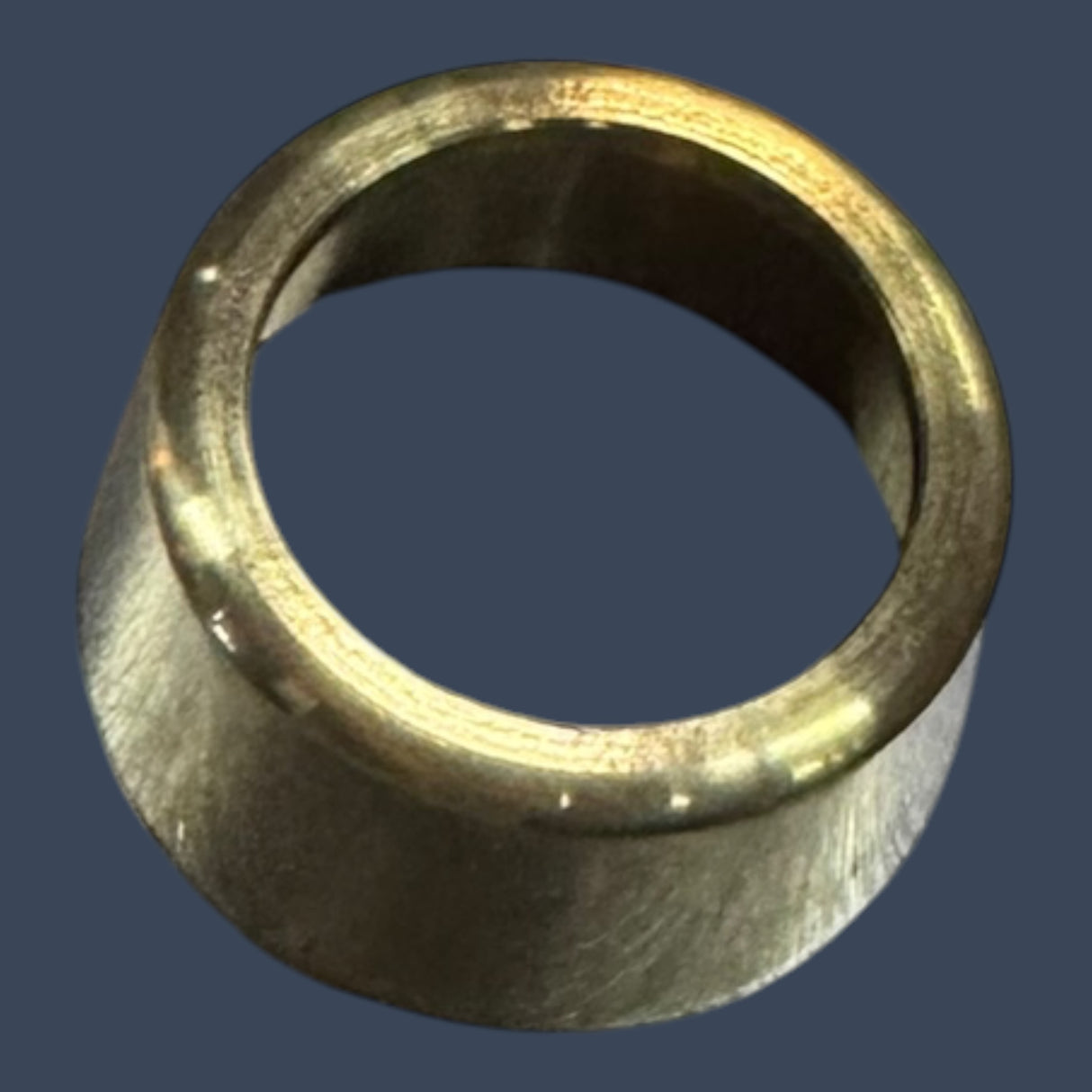 Micro Matic D6PFB | Flat T-Tower Outside Flange | Polished Brass Draft Beer Tower Flange