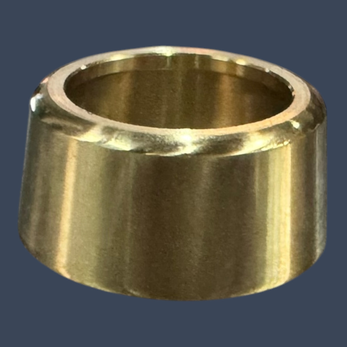 Micro Matic D6PFB | Flat T-Tower Outside Flange | Polished Brass Draft Beer Tower Flange