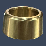 Micro Matic D6PFB | Flat T-Tower Outside Flange | Polished Brass Draft Beer Tower Flange