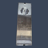 Micro Matic DP-820D-24GR | 24" Surface Mount Drip Tray with Glass Rinser | Stainless Steel 8" Wide