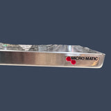 Micro Matic DP-1020D | 14" Surface Mount Drip Tray with Drain | 4" Column Cutout | Stainless Steel