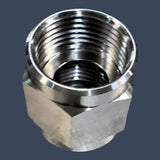 Micro Matic 874-2 | Duplex Cleaning Hex Connector Nut | 303 Stainless Steel | 7/8"-14 Beer Thread