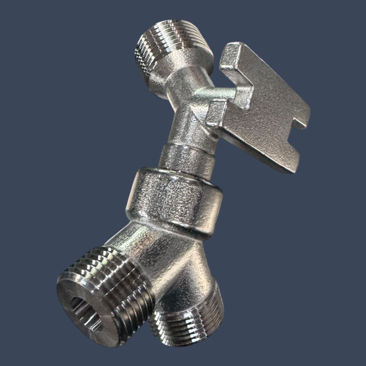 Micro Matic FF-020AB | 3-Way 304 Stainless Steel Wall Bracket | 3/8" Bore Beer Line Support