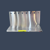Micro Matic DP-322ELD-8-P | 24" Wall Mount Stainless Steel Beer Drip Tray | 8 Faucet | OEM Draft System Accessory