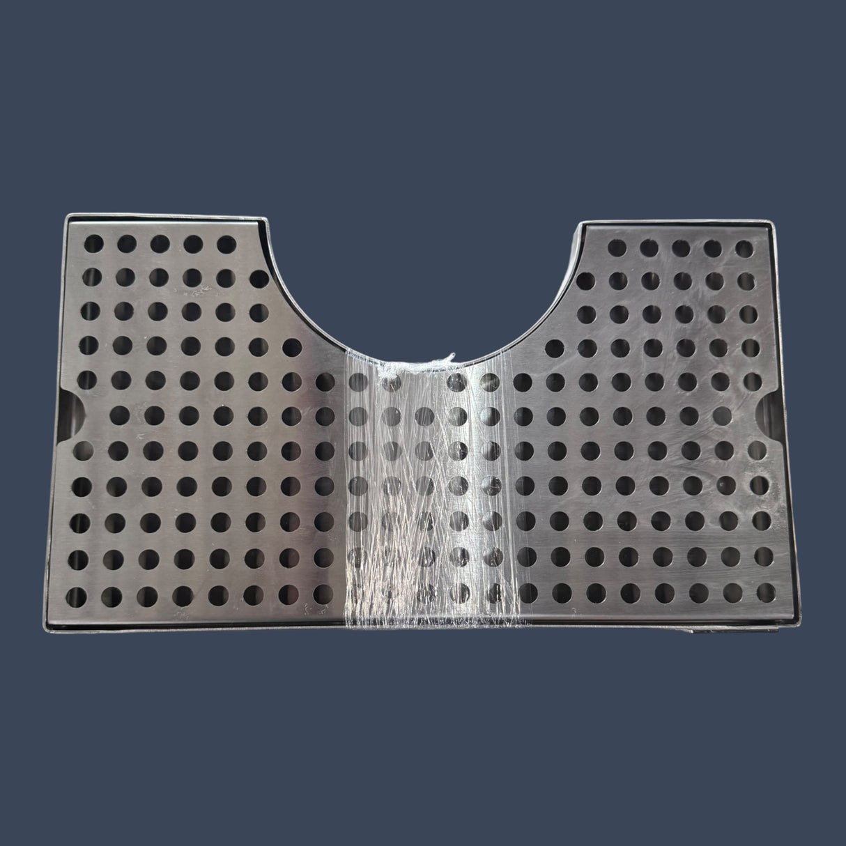 Micro Matic DP-1020 | 14" Stainless Steel Surface Mount Beer Drip Tray with 4" Tower Cutout | No Drain
