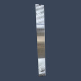 Micro Matic DP-120D-45GR | 45" Stainless Steel Surface Mount Beer Drip Tray with Drain & Glass Rinser | OEM Draft System Accessory