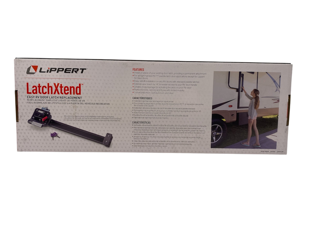 Lippert RV door latch upgrade black