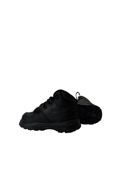 Black shoes on a white background