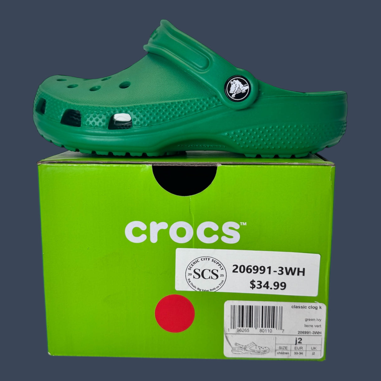 Kids Crocs Classic Clog 206991-3WH