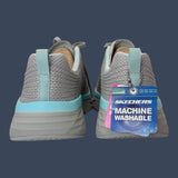Skechers Slip-On Grey Turquoise 17693