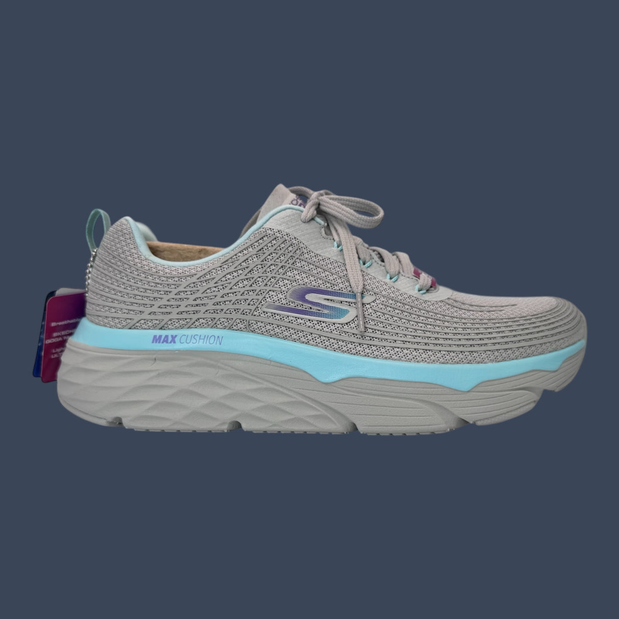 Skechers Slip-On Grey Turquoise 17693