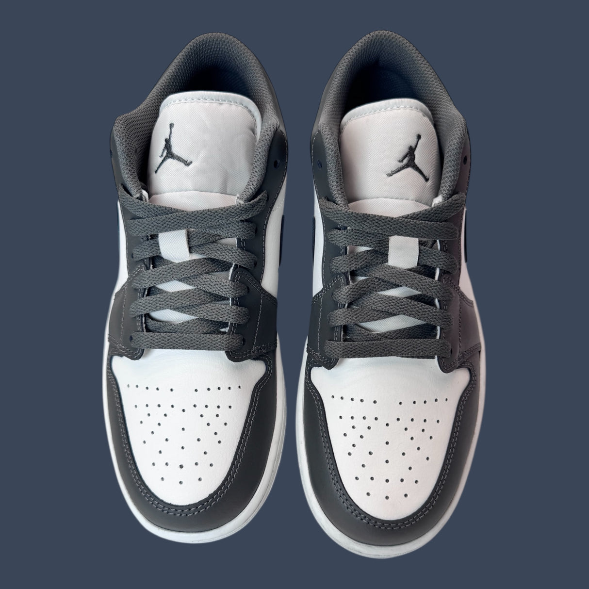 Nike Air Jordan 1 Low Iron Grey/Summit White 553558-044