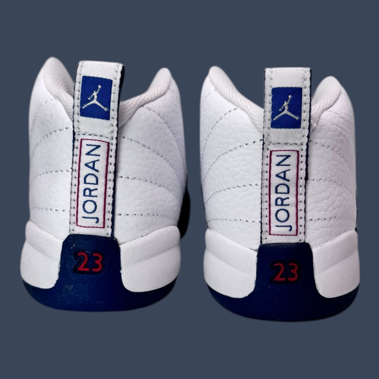 Childrens Air Jordan 12 Retro GS White/French Blue – 850000-114