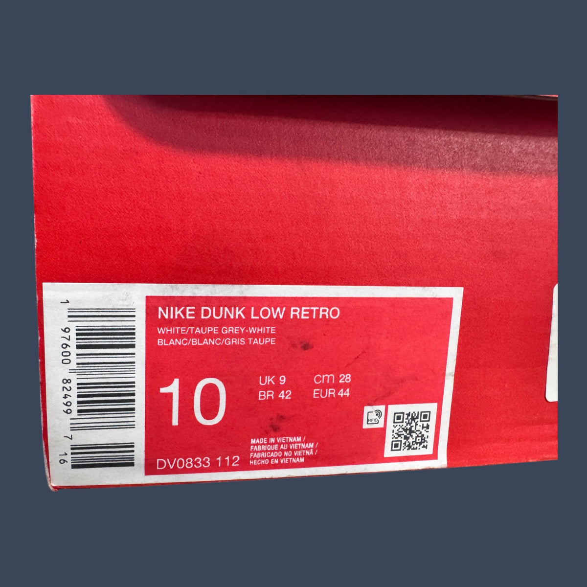 Nike Dunk Low Retro White/Taupe Grey – DV0833-112