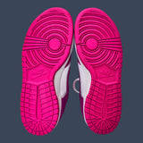 Nike Dunk Low GS White/Laser Fuchsia – FB1909-102