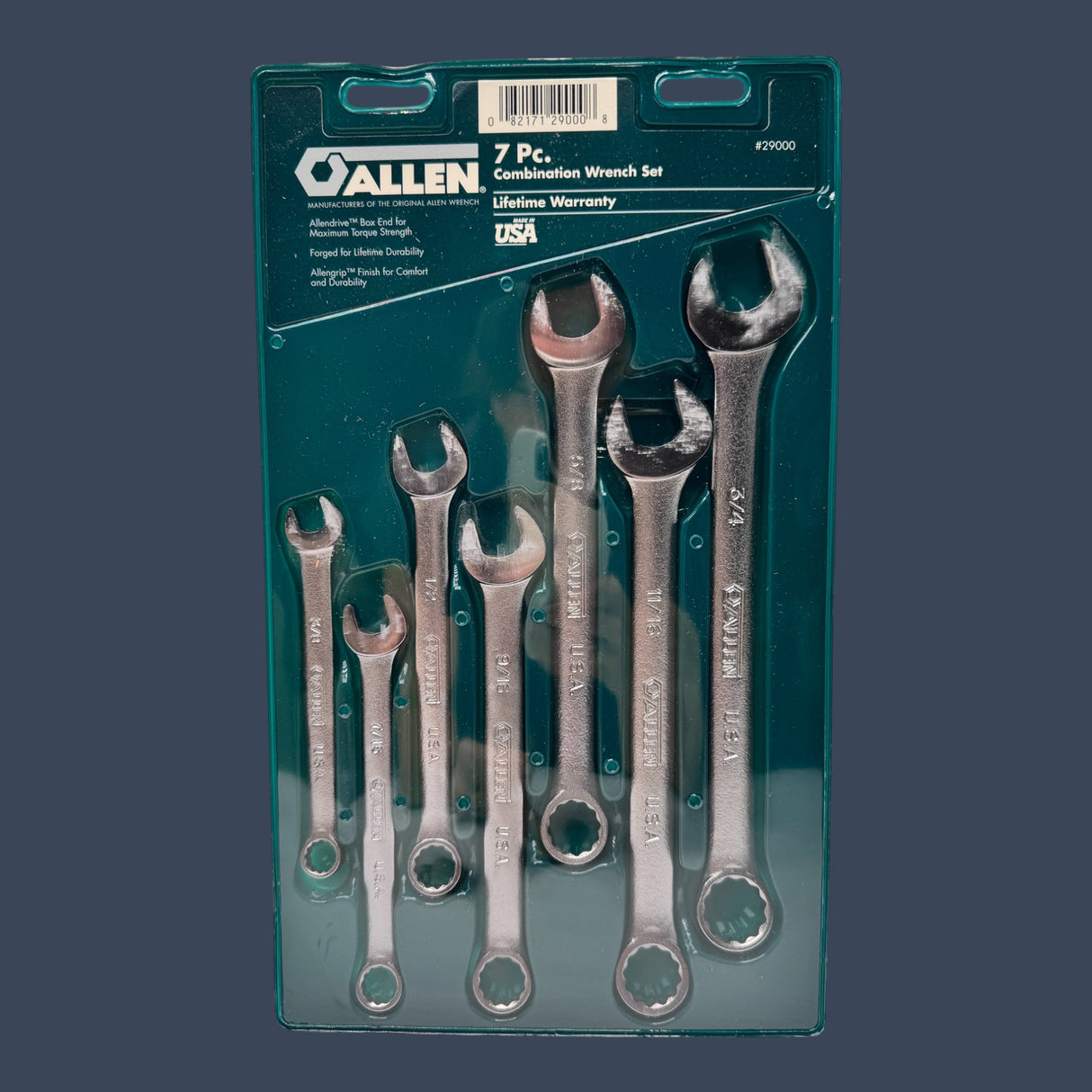 Allen Combination Wrench Set SAE 7 Piece | 3/8"–3/4" |Model #29000
