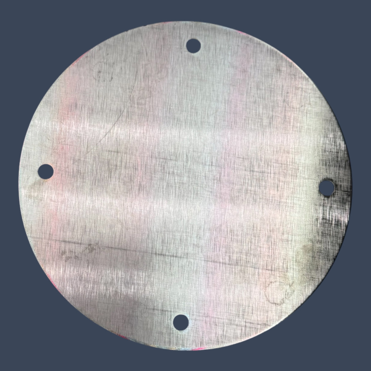 Micro Matic DS-HCPL | 4" Stainless Steel Hole Cover Plate | Draft Beer Tower Counter Cover