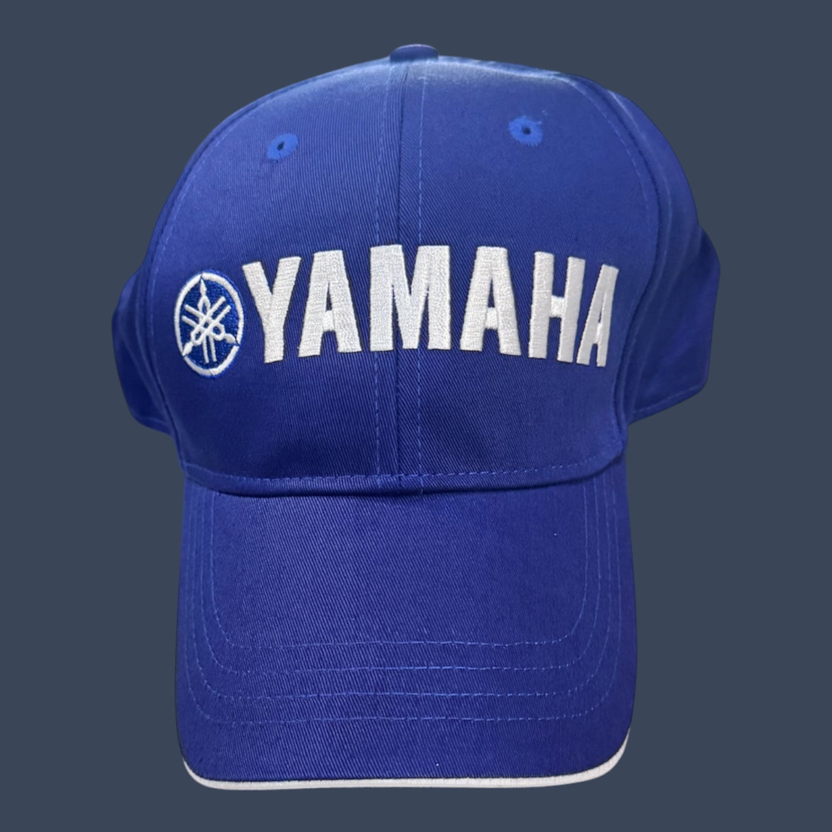 Yamaha | Embroidered Adjustable Baseball Cap | Blue | Official Yamaha Logo Hat