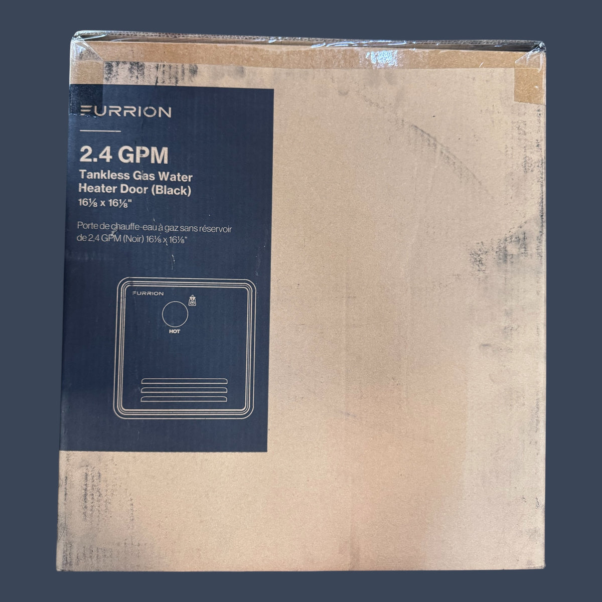 Furrion by Lippert | FWH09EA-BL-AM | Tankless RV Water Heater Retrofit Door | 16.1" x 16.1" | Black