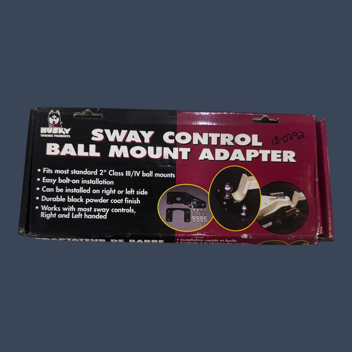 Husky Towing | 39585 | Sway Control Ball Mount Adapter | Bolt-On | Black