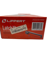 RV entry door latch extended grip Lippert
