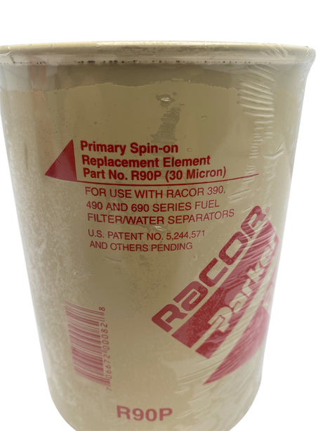 Racor Parker R90P 30 Micron Spin-On Filter OEM Fuel Water Separator Element