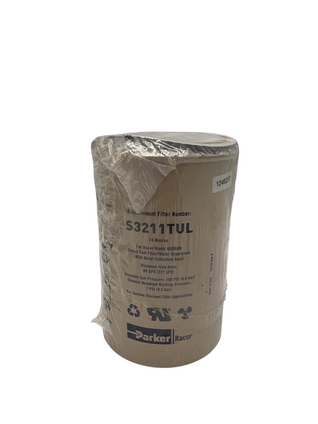 Close-up Racor S3211TUL Filter Element – 10 Micron Marine Spin-On OEM Replacement for 460MAM