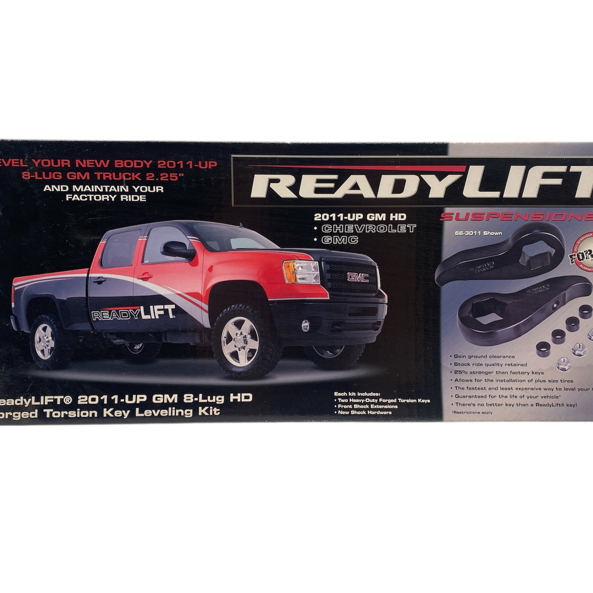 ReadyLIFT 66-3011 Forged Torsion Key Front Leveling Kit – Fits 2011–20 ...