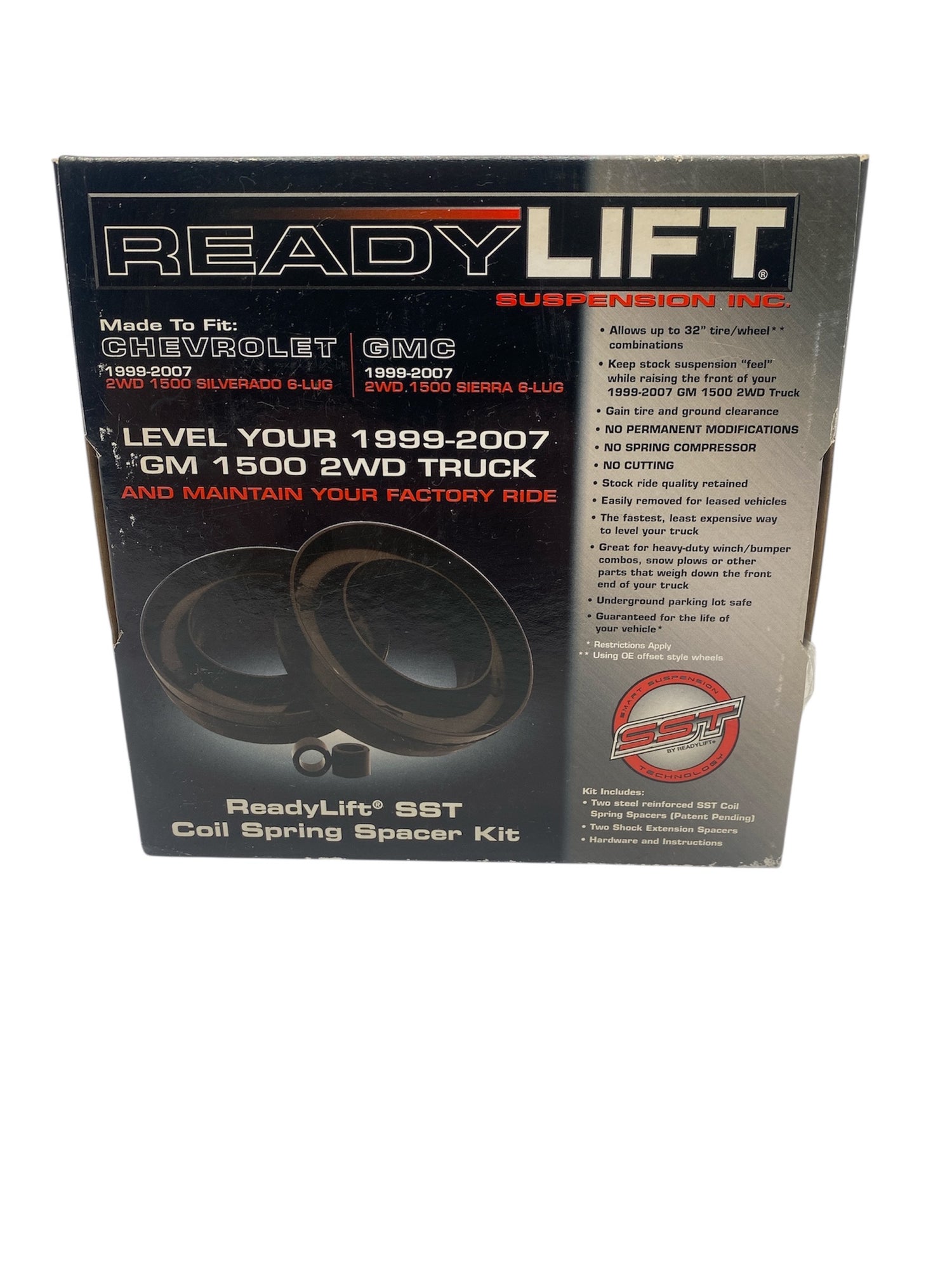 ReadyLIFT 66-3025 SST 2" Front Coil Spring Spacer Kit – Fits GM 1500 2WD