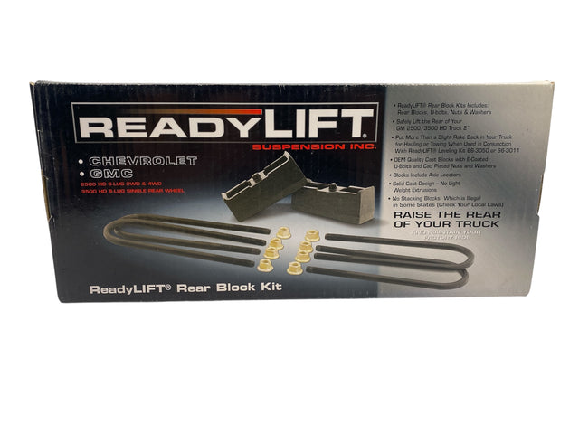 OEM ReadyLIFT 66-3052 Rear Lift Blocks with U-Bolts and Hardware