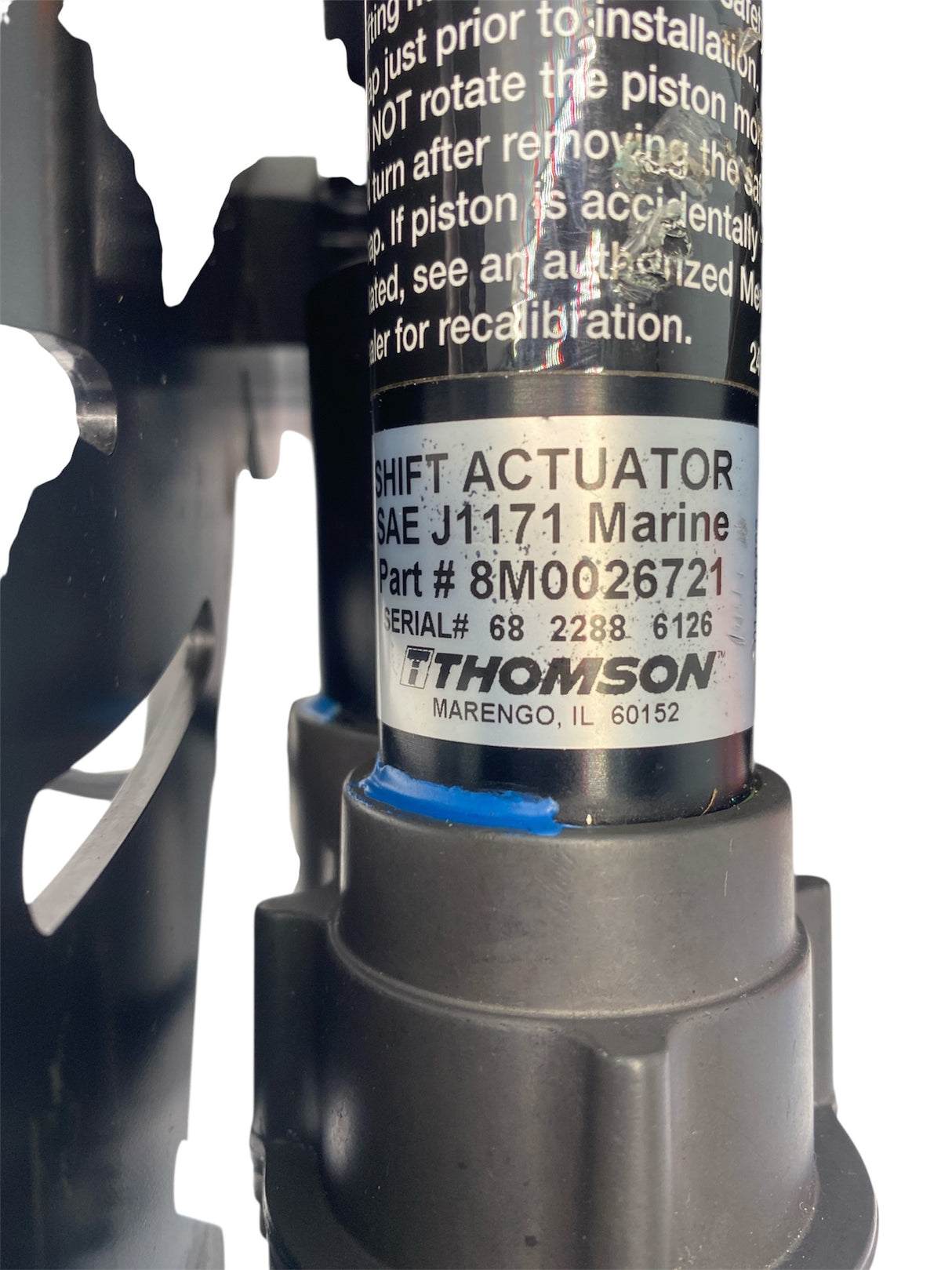 Shift actuator with Thomson branding on a white background
