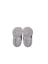 Pair of gray shoes on a white background