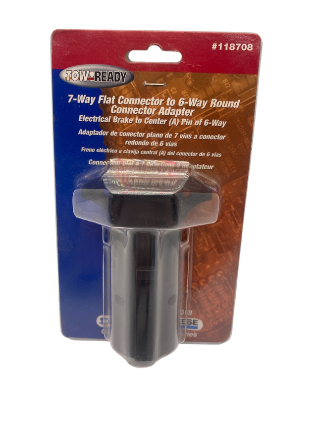 Tow Ready 118708 7-Blade to 6-Round Trailer Connector Adapter