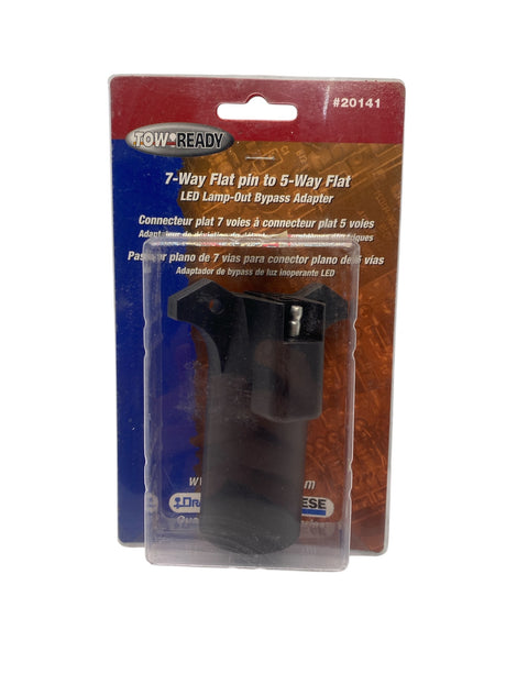 Tow Ready 20141 7-Way Flat Pin to 5-Way Flat Wiring Adapter