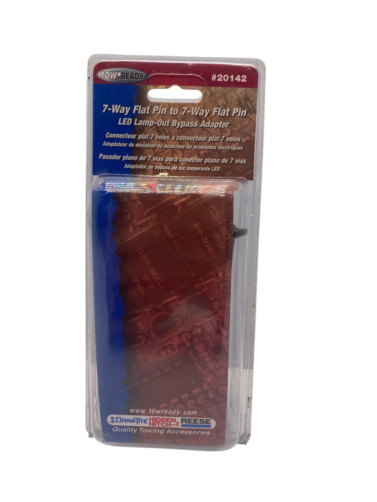 Tow Ready 20142 7-Way Flat Pin to 7-Flat Plug Adapter – Plug-to-Plug Connector