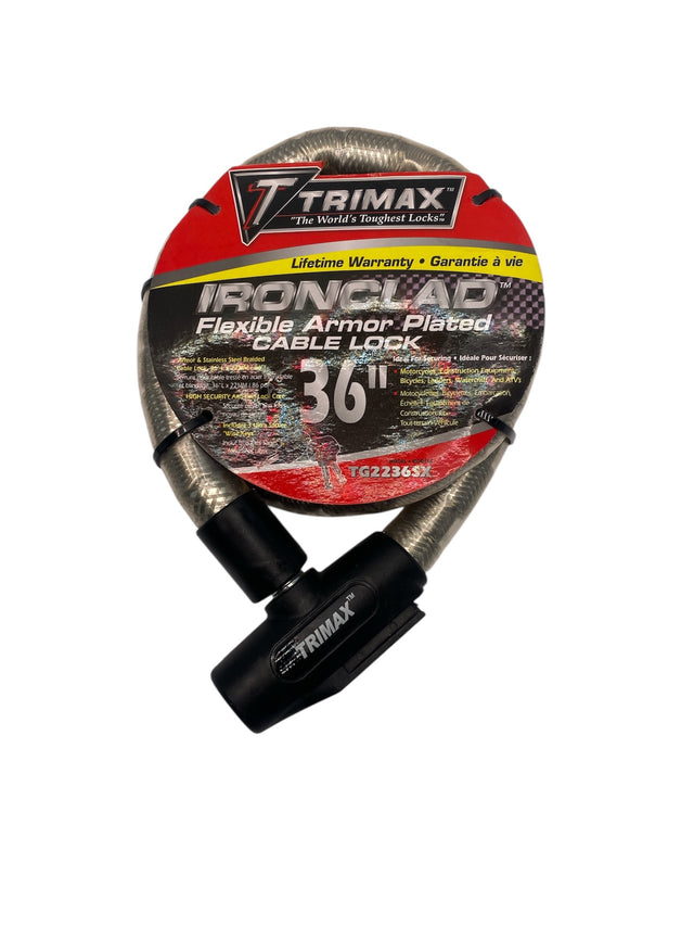 Trimax TG2236SX Ironclad 36 inch armor-plated cable lock