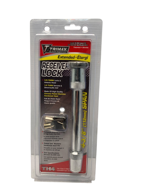 Trimax TH4 Adjustable Receiver Hitch Lock – 5/8" x 4-3/8"