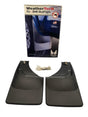 WeatherTech 120002 rear mud flaps laid out for Ford F-150