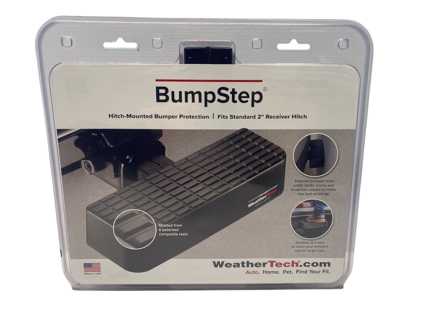 WeatherTech BumpStep 81BS1 Hitch Mounted Bumper Protector – Fits 2" Receiver