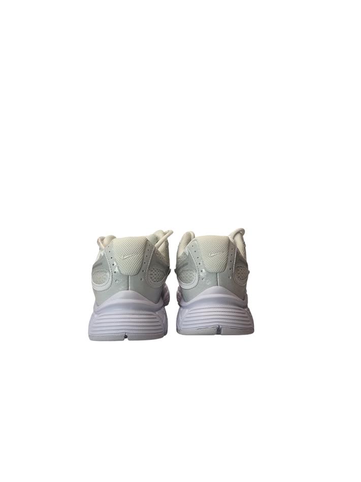 Pair of light gray sneakers on a white background