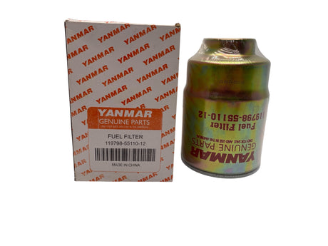 Yanmar Fuel Filter 119798-55110-12-2 genuine OEM diesel engine replacement part front view