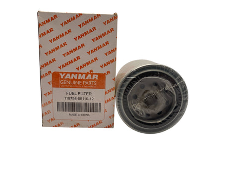 Factory sealed Yanmar 119798-55110-12-2 fuel filter OEM packaging diesel engine part