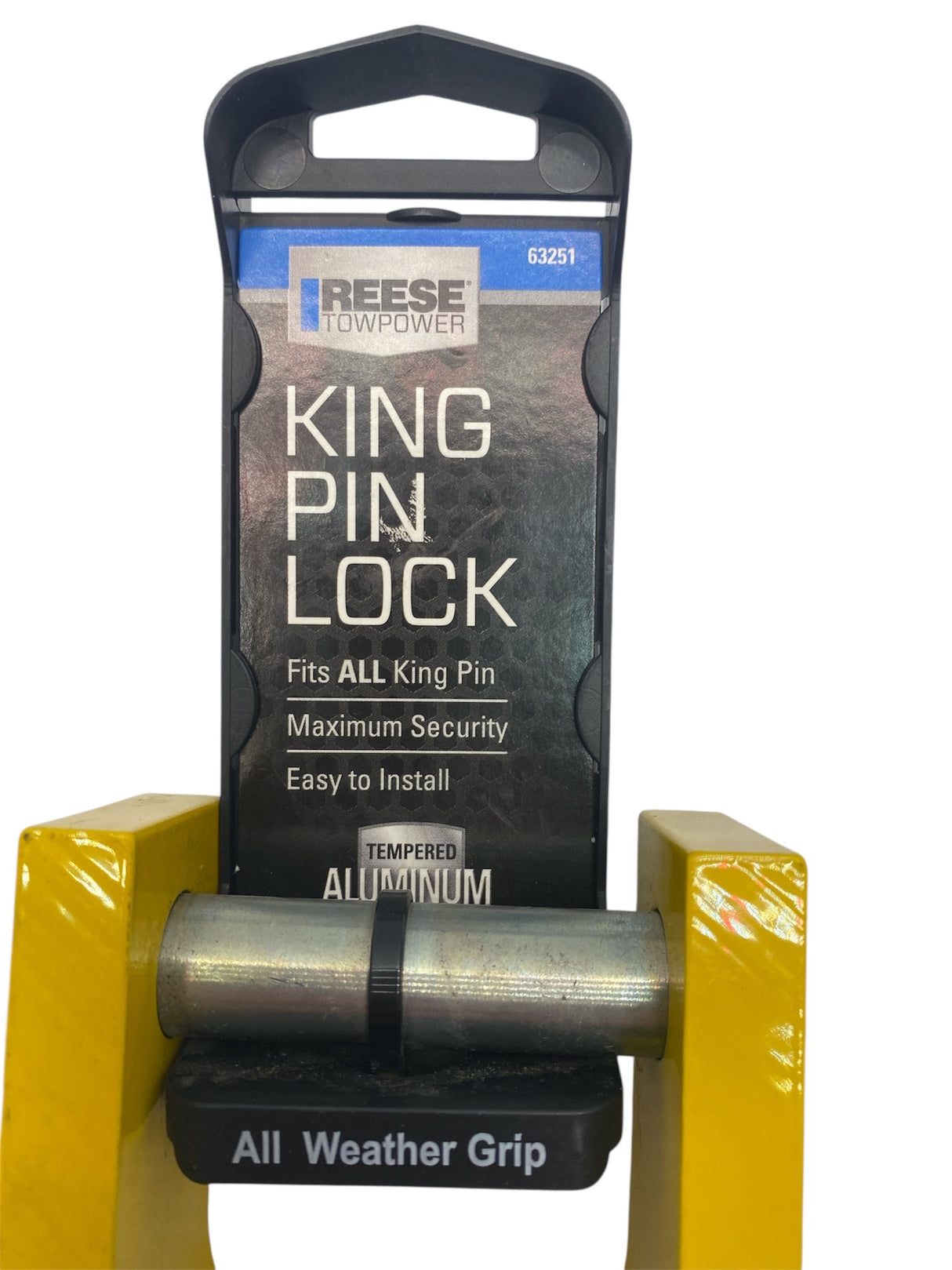 Heavy-duty steel kingpin anti-theft lock