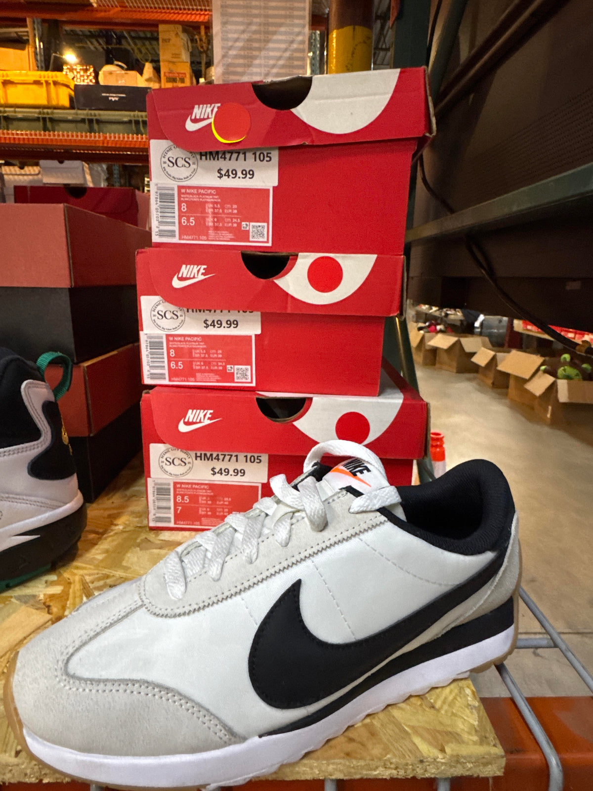 Women’s Nike Pacific White/Black-Platinum Tint HM4771-105 Lifestyle Sneakers