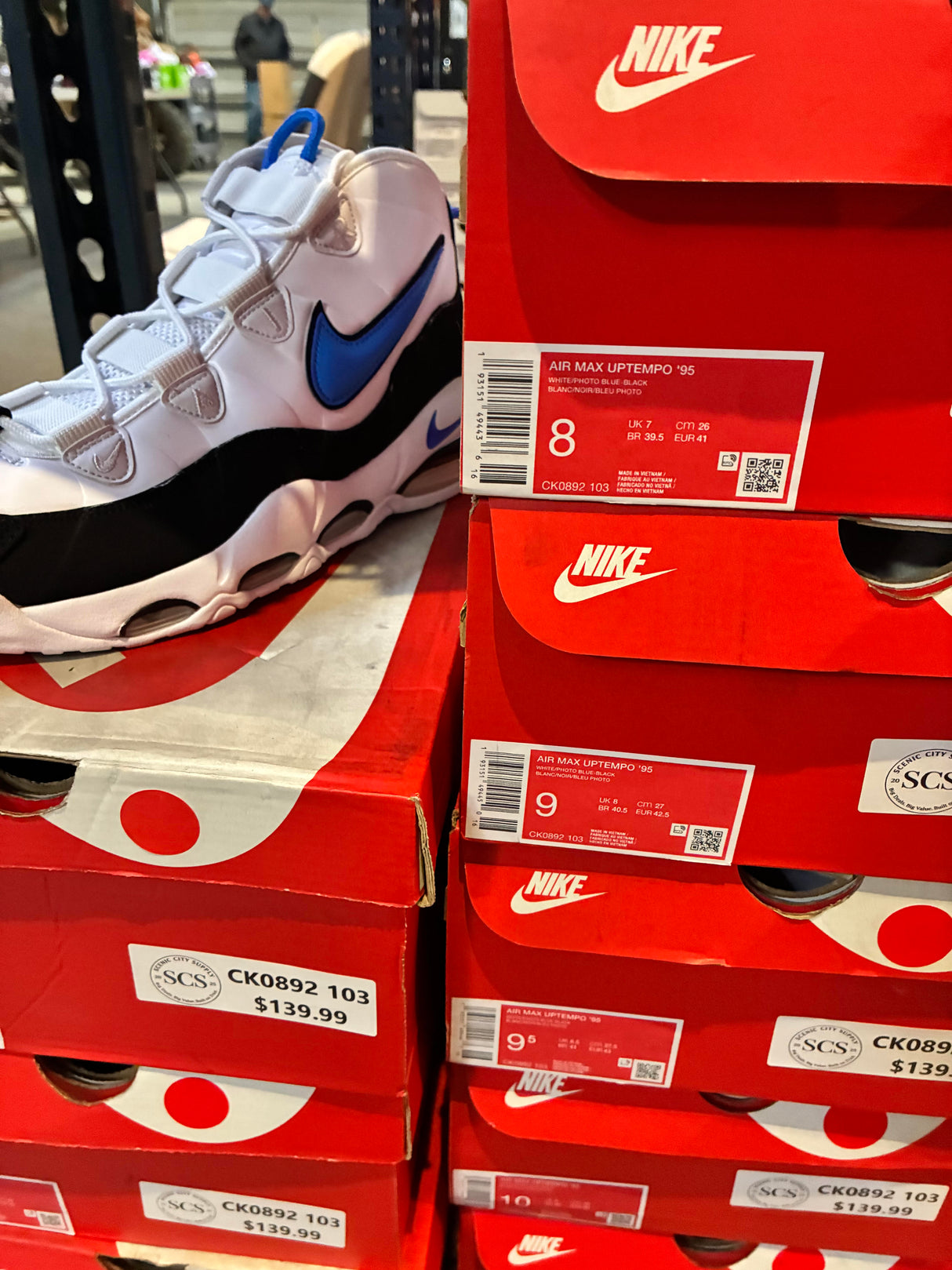 Nike Air Max Uptempo 95 White Photo Blue CK0892-103